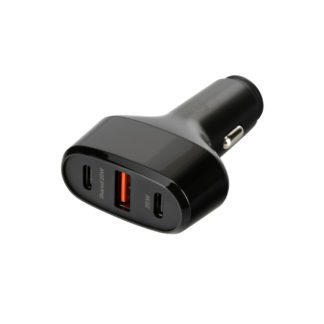 ΦΟΡΤΙΣΤΗΣ ΑΝΑΠΤΗΡΑ 12/24V MAX 40W ΜΕ 1 ΘΥΡΑ USB A & 2 ΘΥΡΕΣ USB C FAST CHARGE ΜΑΥΡΟΣ ROCKET 3 PRO LAMPA - 1 TEM.