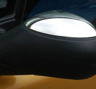 CITROEN C2 HB 3D 2003-2009 /C3/PEUGEOT 206/1007 ΚΑΠΑΚΙΑ ΚΑΘΡΕΦΤΩΝ ΧΡΩΜΙΟ 2 ΤΕΜ. ΜΕΤΑΛΛΙΚΑ