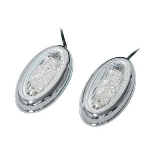 ΦΛΑΣ MOTO SIDE MARKET 12V LED 70x40mm ΧΡΩΜΙΟ – 2ΤΕΜ.