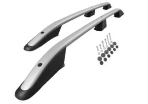 VW CADDY 2021+ ΠΑΡΑΛΛΗΛΕΣ ΜΠΑΡΕΣ ΟΡΟΦΗΣ L1 ΑΛΟΥΜΙΝΙΟΥ ΑΣΗΜΙ 142cm ΟMTEC – 2 TEM.