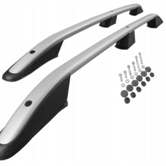 VW CADDY 2021+ ΠΑΡΑΛΛΗΛΕΣ ΜΠΑΡΕΣ ΟΡΟΦΗΣ L1 ΑΛΟΥΜΙΝΙΟΥ ΑΣΗΜΙ 142cm ΟMTEC - 2 TEM.