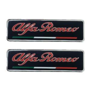 ALFA ROMEO ΣΗΜΑΤΑ ΒΙΔΩΤΑ 10 Χ 3 cm ΕΠΟΞΕΙΔΙΚΗΣ ΡΥΤΙΝΗΣ (ΥΓΡΟ ΓΥΑΛΙ) ΣΕ ΜΑΥΡΟ/ΚΟΚΚΙΝΟ ΓΙΑ ΠΑΤΑΚΙΑ – 2 ΤΕΜ.