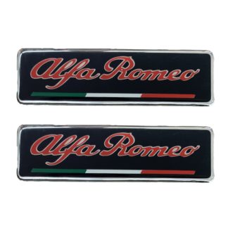 ALFA ROMEO ΣΗΜΑΤΑ ΒΙΔΩΤΑ 10 Χ 3 cm ΕΠΟΞΕΙΔΙΚΗΣ ΡΥΤΙΝΗΣ (ΥΓΡΟ ΓΥΑΛΙ) ΣΕ ΜΑΥΡΟ/ΚΟΚΚΙΝΟ ΓΙΑ ΠΑΤΑΚΙΑ - 2 ΤΕΜ.