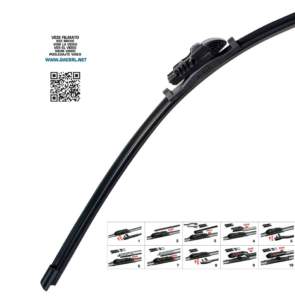 Υαλοκαθαριστήρας νέου τύπου ALL-IN-ONE 45 cm με μονό αντάπτορα γενικής χρήσης για 10 τύπους μπράτσων OTOTOP – 1 τεμάχιο