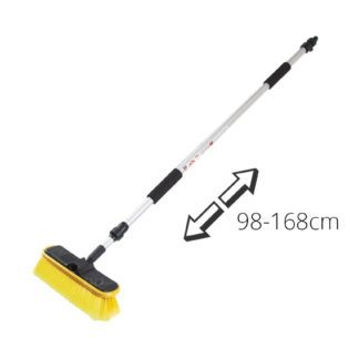 ΒΟΥΡΤΣΑ ΠΛΥΣΙΜΑΤΟΣ ΜΕ ΤΗΛΕΣΚΟΠΙΚΟ ΚΟΝΤΑΡΙ 98>168cm & ΑΝΤΑΠΤΟΡΑ ΓΙΑ ΠΑΡΟΧΗ ΝΕΡΟΥ ΑΜΙΟ - 1 ΤΕΜ.