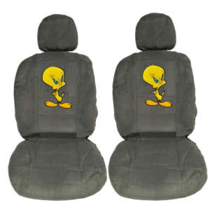Ημικαλύμματα Καθισμάτων Αυτοκινήτου Πετσετέ Ungry Tweety Γκρι-Μπλε Ζευ 4Τμχ