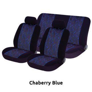 ΚΑΛΥΜΜΑΤΑ ΣΕΤ Α’ ΠΟΙΟΤΗΤΑ VELOUR-JACQUARD 6 ΤΜΧ - Chaberry Blue
