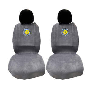 Πλατοκαθίσματα Αυτοκινήτου Πετσετέ Looney Tunes Tweety Γκρι 2 Τεμάχια