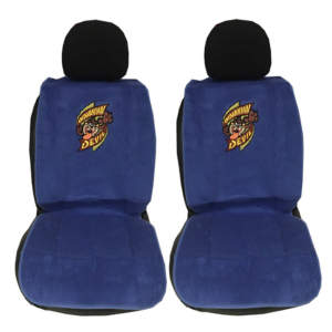 Πλατοκαθίσματα Αυτοκινήτου Πετσετέ Looney Tunes Taz Μπλε 2 Τεμάχια