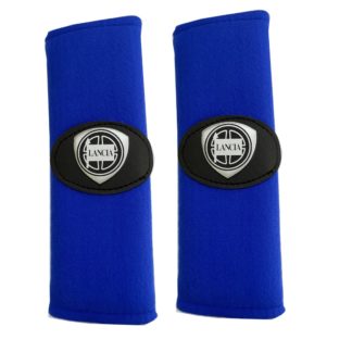 LANCIA​​ ​ΜΑΞΙΛΑΡΑΚΙΑ ΓΙΑ ΖΩΝΗ ΑΣΦΑΛΕΙΑΣ 21 X 7,5 cm ΣΕ ΜΠΛΕ ΧΡΩΜΑ ΜΕ ΜΑΥΡΟ/ΑΣΗΜΙ LOGO - 2 ΤΕΜ.