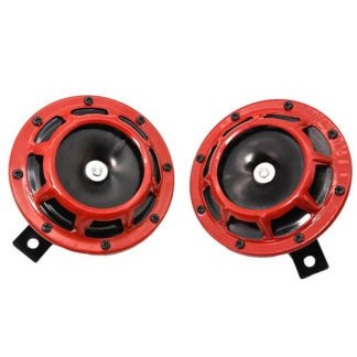 Κόρνες Σαλιγκάρια "WRX / STI Look Supertone" 12V 430Hz High + 320Hz Low, 118 dB Κόκκινο Χρώμα 2 Τεμάχια