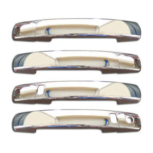 NISSAN QASHQAI 07-10 ΧΕΡΟΥΛΙΑ ΠΟΡΤΑΣ ΧΡΩΜΙΟ ΜΕΤΑΛΛΙΚΑ 4ΠΟΡΤΕΣ 4ΤΕΜ (ΤΡΥΠΑ SENSOR)