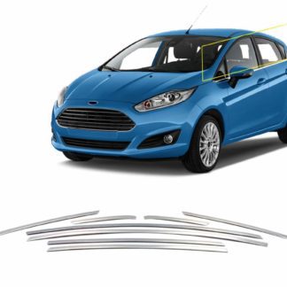 FORD FIESTA HB 5D 09+ TRIM ΠΑΡΑΘΥΡΩΝ ΑΝΩ ΑΝΟΞΕΙΔΩΤΟ ΑΤΣΑΛΙ ΧΡΩΜΙΟ ​ S-DIZAYN - 8 TEM.