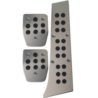 Πεντάλ Αλουμινίου Συμβατό με BMW Με Μεγάλο Γκάζι Νίκελ - Μαύρο Σετ 3Πεντάλ Αλουμινίου Συμβατά με BMW Ανάγλυφα Με Μεγάλο Γκάζι Νίκελ - Μαύρο Σετ 3 Τεμάχια