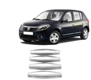 DACIA SANDERO 1 5D 2007-2013 ΧΕΡΟΥΛΙΑ ΠΟΡΤΑΣ ΧΡΩΜΙΟ ΜΕΤΑΛΛΙΚΑ 4ΤΕΜ.
