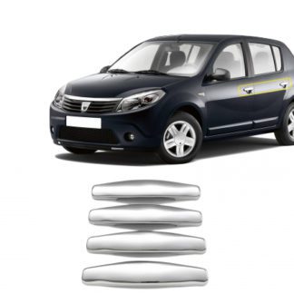 DACIA SANDERO 1 5D 2007-2013 ΧΕΡΟΥΛΙΑ ΠΟΡΤΑΣ ΧΡΩΜΙΟ ΜΕΤΑΛΛΙΚΑ 4ΤΕΜ.