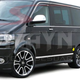 VW T6 TRANSPORTER VAN 2015+ (ΚΟΝΤΟ ΣΑΣΙ) ΔΙΑΚΟΣΜΗΤΙΚΗ ΦΑΣΑ ΠΟΡΤΑΣ ΧΡΩΜΙΟ ΜΕΤΑΛΛΙΚΗ 5ΤΕΜ.