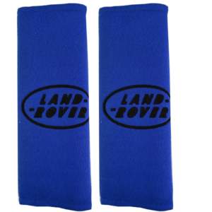 LAND ROVER ​ΜΑΞΙΛΑΡΑΚΙΑ ΓΙΑ ΖΩΝΗ ΑΣΦΑΛΕΙΑΣ 21 X 7,5 cm ΣΕ ΜΠΛΕ ΧΡΩΜΑ ΜΕ ΜΑΥΡΟ LOGO – 2 ΤΕΜ.