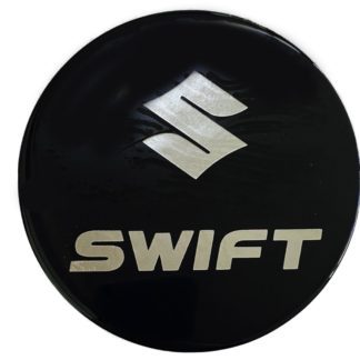 SUZUKI SWIFT 3D/5D 2004-2017 ΑΥΤΟΚΟΛΛΗΤΟ ΤΑΠΑΣ ΡΕΖΕΡΒΟΥΑΡ 13,7 cm ΜΑΥΡΟ/ΧΡΩΜΙΟ ΜΕ ΕΠΙΚΑΛΥΨΗ ΕΠΟΞΕΙΔΙΚΗΣ ΡΥΤΙΝΗΣ (ΥΓΡΟ ΓΥΑΛΙ) - 1 ΤΕΜ.
