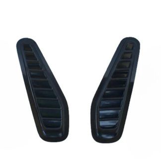 Αεραγωγοί Καπό Αυτοκόλλητοι Universal Τύπου Bmw GTR Μαύροι 33x11x1.5cm 2 Τεμάχια