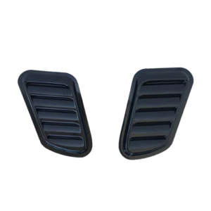 Αεραγωγοί Καπό Αυτοκόλλητοι Universal Τύπου Bmw GTR Μεγάλοι 18x15x33x1.5cm Μαύροι 2 Τεμάχια