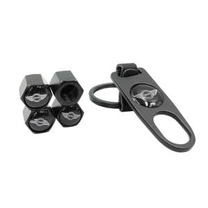 Καπάκια Βαλβίδων Αυτοκινήτου Με Μπρελόκ Mini 5 Τεμάχια