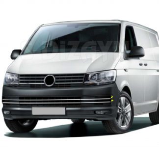 VW T6 TRANSPORTER VAN 2015+ ΔΙΑΚΟΣΜΗΤΙΚΕΣ ΓΡΙΛΙΕΣ ΜΑΣΚΑΣ ΕΜΠΡΟΣ ΧΡΩΜΙΟΥ 4ΤΕΜ.