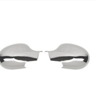 RENAULT TWINGO II HB 2001-2014 / SYMBOL /THALIA 2009-2013 ΚΑΠΑΚΙΑ ΚΑΘΡΕΦΤΩΝ ΧΡΩΜΙΟΥ ΣΑΤΙΝΕ 2 ΤΕΜ. ΠΛΑΣΤΙΚΑ