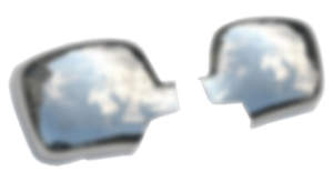 RENAULT KANGOO MVN/LAV 2008+ ΚΑΠΑΚΙΑ ΚΑΘΡΕΦΤΩΝ ΧΡΩΜΙΟΥ ΣΑΤΙΝΕ 2 ΤΕΜ. ΠΛΑΣΤΙΚΑ