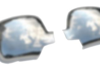 RENAULT KANGOO MVN/LAV 2008+ ΚΑΠΑΚΙΑ ΚΑΘΡΕΦΤΩΝ ΧΡΩΜΙΟΥ ΣΑΤΙΝΕ 2 ΤΕΜ. ΠΛΑΣΤΙΚΑ