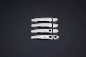 TOYOTA COROLLA HB 5D /SEDAN 07-13 ΧΕΡΟΥΛΙΑ ΠΟΡΤΑΣ ΧΡΩΜΙΟ ΜΕΤΑΛΛΙΚΑ 4ΠΟΡΤΕΣ 4ΤΕΜ (ΤΡΥΠΑ SENSOR)