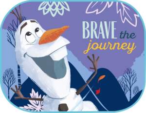 ΗΛΙΟΠΡΟΣΤΑΣΙΕΣ ΠΛΑΙΝΕΣ FROZEN ΜΕ ΒΕΝΤΟΥΖΑ  (44x35cm)  AMIO – 2 ΤΕΜ.