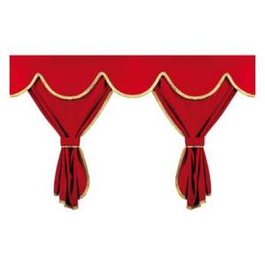 ΣΕΤ ΚΟΥΡΤΙΝΕΣ ΝΤΑΛΙΚΑΣ PRIVILEGE STANDARD ΚΟΚΚΙΝΟ 8ΤΕΜ.