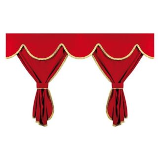 ΣΕΤ ΚΟΥΡΤΙΝΕΣ ΝΤΑΛΙΚΑΣ PRIVILEGE STANDARD ΚΟΚΚΙΝΟ 8ΤΕΜ.