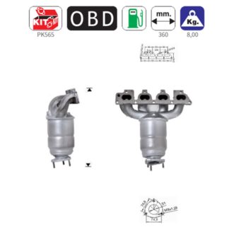 ΚΑΤΑΛΥΤΗΣ ΒΕΝΖΙΝΗΣ OPEL ASTRA G 1.6 2000-2004 / CORSA C 1.4 / MERIVA 1.6 2003+ / VECTRA 1.6 1999-2002 /ZAFIRA 1.6 1999+