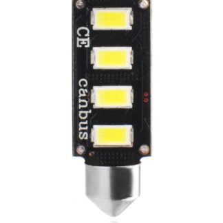 ΛΑΜΠΑΚΙΑ ΠΛΑΦΟΝΙΕΡΑΣ C5W/C10W 12V 2W SV8,5 41mm CAN-BUS+RADIATOR LED 4xSMD5730 ΛΕΥΚΟ 1ΤΕΜ. M-TECH