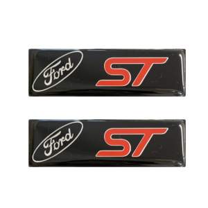 FORD ST ΣΗΜΑΤΑ ΒΙΔΩΤΑ 10 Χ 3 cm ΕΠΟΞΕΙΔΙΚΗΣ ΡΥΤΙΝΗΣ (ΥΓΡΟ ΓΥΑΛΙ) ΣΕ ΜΑΥΡΟ/ΧΡΩΜΙΟ/ΚΟΚΚΙΝΟ ΜΕ LOGO ΓΙΑ ΠΑΤΑΚΙΑ – 2 ΤΕΜ.