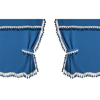 ΣΕΤ ΚΟΥΡΤΙΝΑΚΙΑ ΚΑΜΠΙΝΑΣ ΦΟΡΤΗΓΟΥ OSCURA ΜΠΛΕ - 2 ΤΕΜ