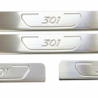 PEUGEOT 301 4D 2012+ ΜΑΡΣΠΙΕ ΕΣΩΤΕΡΙΚΑ ΧΡΩΜΙΟ S-DIZAYN - 4ΤΕΜ.