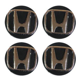 ΤΑΠΕΣ ΚΕΝΤΡΟΥ ΖΑΝΤΑΣ HONDA ΧΡΩΜΙΟ/ΜΑΥΡΟ ΚΟΥΜΠΩΤΕΣ 4ΤΕΜ.