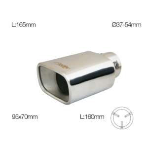 ΑΚΡΟ/ΜΠΟΥΚΑ ΕΞΑΤΜΙΣΗΣ ΧΡΩΜΙΟΥ 37-54mm (ΜΗΚΟΣ 165mm – ΔΙΑΜΕΤΡΟΣ ΕΞΩΤΕΡΙΚΗ 95x70mm) SIMONI RACING – 1 TEM