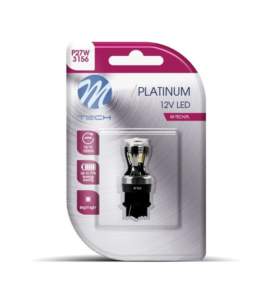 P27W 3156 12/24V W2.5x16d 3,3W 14xSMD LED ΛΕΥΚΟ CANBUS BLISTER  M-TECH – 1ΤΕΜ.