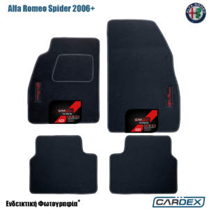 Πατάκια Αυτοκινήτου Alfa Romeo Spider 2006+ Μαρκέ μοκέτα Eco-Line 4τμχ της Cardex