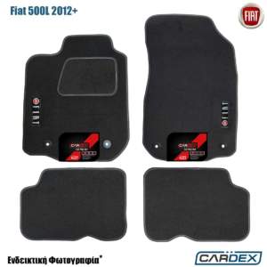 Πατάκια Αυτοκινήτου Fiat 500L 2012+ Μαρκέ μοκέτα Eco-Line 4τμχ της Cardex