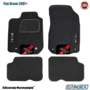 Πατάκια Αυτοκινήτου Fiat Bravo 2007+ Μαρκέ μοκέτα Eco-Line 4τμχ της Cardex