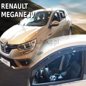 RENAULT MEGANE 5D 2016+ ΖΕΥΓΑΡΙ ΑΝΕΜΟΘΡΑΥΣΤΕΣ ΑΠΟ ΕΥΚΑΜΠΤΟ ΦΙΜΕ ΠΛΑΣΤΙΚΟ HEKO – 2 ΤΕΜ.