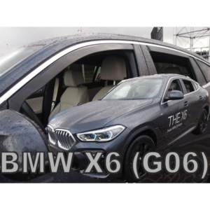 BMW X6 G06 5D 2019+ ΣΕΤ ΑΝΕΜΟΘΡΑΥΣΤΕΣ ΑΥΤΟΚΙΝΗΤΟΥ ΑΠΟ ΕΥΚΑΜΠΤΟ ΦΙΜΕ ΠΛΑΣΤΙΚΟ HEKO – 4 ΤΕΜ.