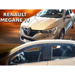 RENAULT MEGANE 5D 2016+ ΣΕΤ ΑΝΕΜΟΘΡΑΥΣΤΕΣ ΑΥΤΟΚΙΝΗΤΟΥ ΑΠΟ ΕΥΚΑΜΠΤΟ ΦΙΜΕ ΠΛΑΣΤΙΚΟ HEKO – 4 ΤΕΜ.