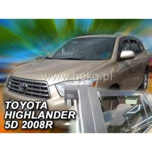 TOYOTA HIGHLANDER 5D 2007+ ΣΕΤ ΑΝΕΜΟΘΡΑΥΣΤΕΣ ΑΥΤΟΚΙΝΗΤΟΥ ΑΠΟ ΕΥΚΑΜΠΤΟ ΦΙΜΕ ΠΛΑΣΤΙΚΟ HEKO – 4 ΤΕΜ.