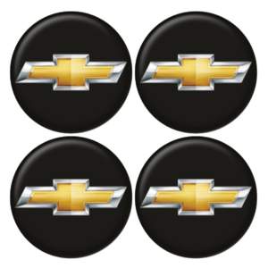 CHEVROLET ΑΥΤΟΚΟΛΛΗΤΑ ΣΗΜΑΤΑ ΖΑΝΤΩΝ 6 cm ΜΑΥΡΑ ΜΕ ΕΠΙΚΑΛΥΨΗ ΣΜΑΛΤΟΥ  – 4 ΤΕΜ.